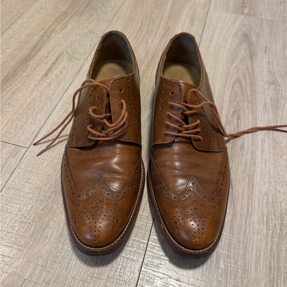 Cole Haan Brown Leather Wingtip Grand OS - Picture 2 of 4